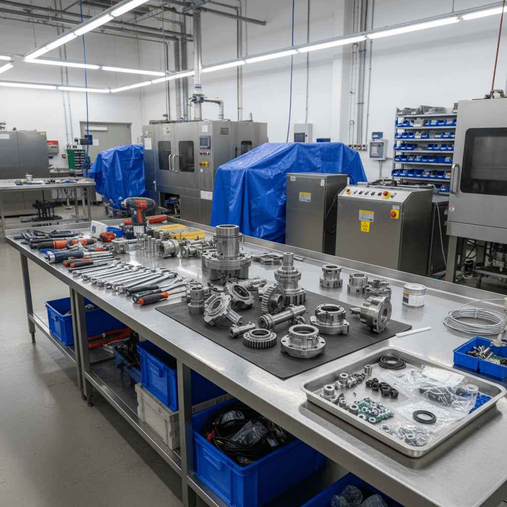 Equipment maintenance work